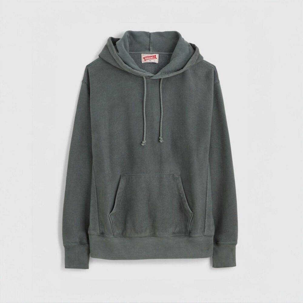 Madewell McCarren Field Hoodie Mens Small Green Stormy Spruce Preppy NZ241 NWT